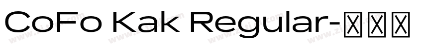 CoFo Kak Regular字体转换 CoFo Kak Regular字体转换